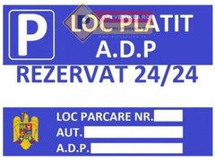 Semne pentru loc de parcare platit